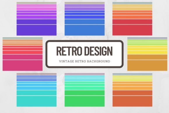 Download Vintage Retro Style Striped Background - Retro style Collection