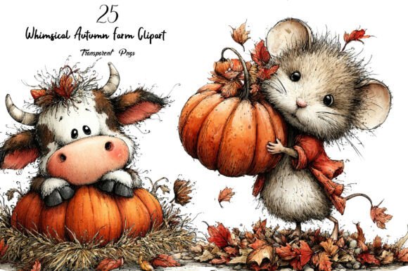 Download Whimsical Autumn Farm Clipart - Farm clipart Collection