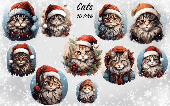 Download Cat Santa Hat Clipart - Santa hat clipart Collection