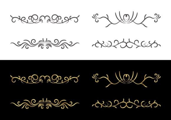 Download Decorative Border in Retro Style - Retro style Collection