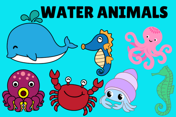 Download Water Animals PNG Clipart's - Water animals png clipart's Collection