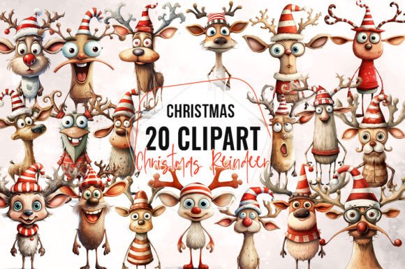Download Cute Christmas Reindeer Clipart - Deer clipart Collection